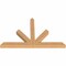 Ekena Millwork Saratoga Timber Gable Bracket, Western Red Cedar, 84"W x 53"H x 5 1/2"D x 5 1/2"F, 15/12 Pitch GBW084X53X0606SAR00SWR - alternate 5